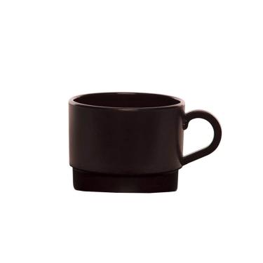 Imagem de Xícara Para Chá 250ml Marrom Em Polipropileno Linha Elegance Vem