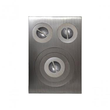 Imagem de Chapa Fogão A Lenha (l) 40 X (c) 60 Polida 3 Furos- Wollert