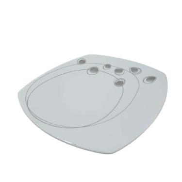 Imagem de Jogo 6 Pratos Quadrado Jantar Porcelana Italiana Bugatti