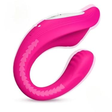 Imagem de Vibrador De Casal Com Vértebra 9 Modos De Vibrações com Controle Flexível Recarregável [PINK]