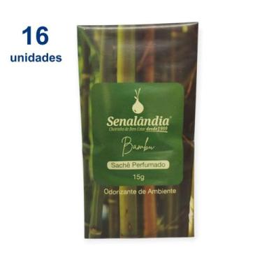 Imagem de Kit 16 Sachê Perfume Roupa Novos Aromas Senalândia Odorizador Gaveta G