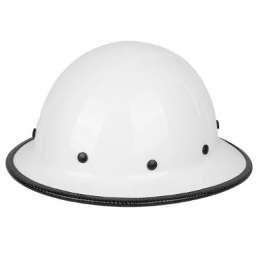 Imagem de GREEN DEVIL Capacete Rígido De Fibra Vidro Com Aba Completa, Classificação Osha E Ansi, Para Homens, Proteção