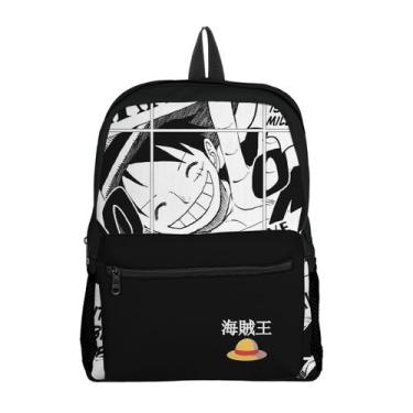 Imagem de Mochila com Bolso Escolar Avulsa Infantil One Peace Menina e Menino - 
