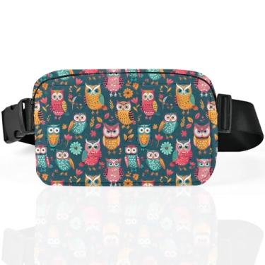 Imagem de Pochete para mulheres, casual, bolsa de cinto, impermeável, bolsa de cintura leve com alças ajustáveis, carteira de presente de viagem para treino, Turquesa, Small, Pochete