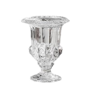 Imagem de WeiLaiKeQi Vaso de vidro para flores, vaso de mesa, ornamento minimalista, arranjo floral, suporte para buquê, para armário de TV, estante para livros, casa, S