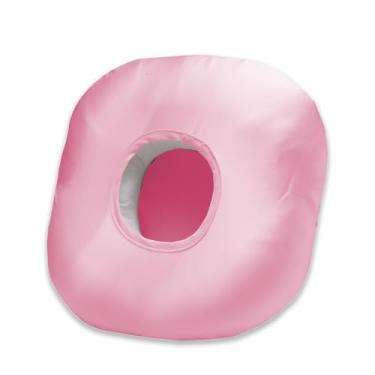 Imagem de Wuronsa Travesseiro de orelha para pessoas que dormem de lado com orifício de orelha, almofada de donut para orelha com fronha sedosa para CNH e dor de ouvido, inflamação, feridas de pressão, piercing