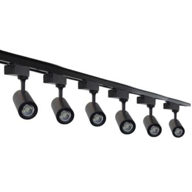 Imagem de Iluminação com Trilho Eletrificado Preto 3m + 6 Spots 6000K