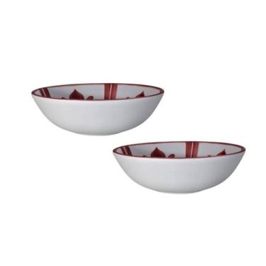 Imagem de Bowl Melamina Tigela Kit Cumbuca 2 Peças Redonda Sobremesa - Florarte