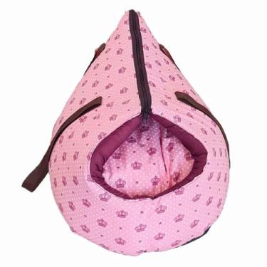 Imagem de Bolsa de Transporte e Cama Iglu Pet 2 em 1 Amora Top Impermeável - Com