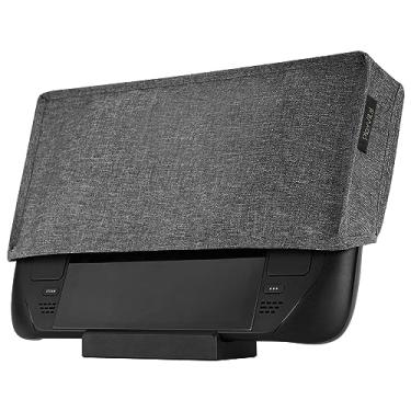 Imagem de playvital Capa Protetora Contra Poeira E Forro Macio Para Console Portátil Steam Deck Lcd, Protetor Antirriscos À Prova De - Cinza