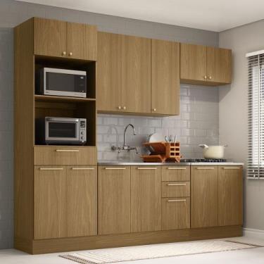Imagem de Cozinha Compacta 5 Peças com Tampo 270cm Elegance Luciane Móveis - Kit