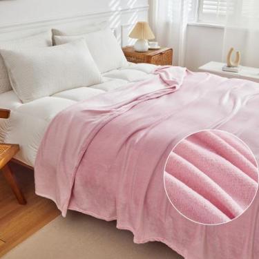 Imagem de Manta Microfibra Lisa Solteiro Soft Macia Rosa Lotus - BETT DESIGN