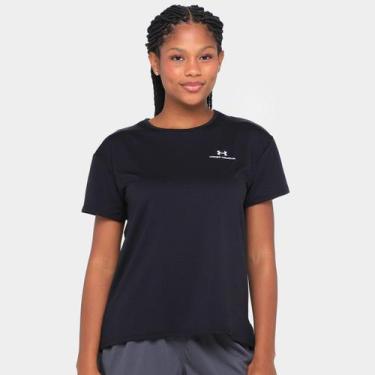 Imagem de Camiseta Under Armour Vanish Energy S Feminina, Preto, Branco, G