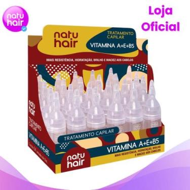 Imagem de Ampola de Tratamento Capilar Vitamina A+E+B5 Natuhair 10ml - (6 UN) - 