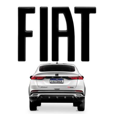 Imagem de Emblema De Porta Mala Fiat Fastback 2022/... (Black Piano) - Marçon