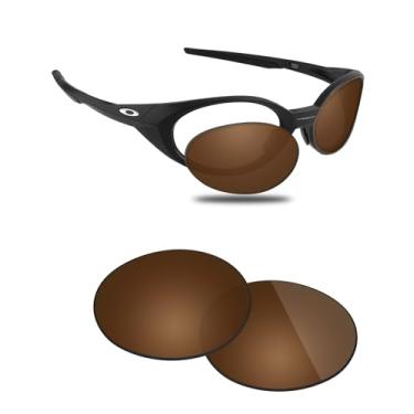 Imagem de Fiskr Lentes polarizadas de substituição compatíveis com óculos de sol Oakley Eye Jacket Redux OO9438, resistente a impactos e ajuste perfeito - marrom âmbar
