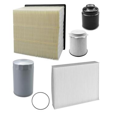 Imagem de Substitua 68197867AA 68157291AA 53034051AB 05083285AA 68406048AA Kit de filtro serve para Dodge Ram 2500 3500 4500 5500 6,7L 2013-2018 Inclui combustível/óleo/cabine Filtro de ar/ar e Separador de