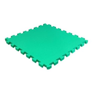 Imagem de Tatame Tapete EVA Loja da Maria 50x50x2cm 20mm Verde Bandeira