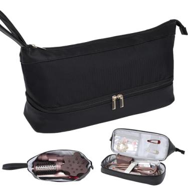 Imagem de Estojo de transporte de viagem para Shark FlexFusion ferramentas de cabelo de camada dupla bolsa de viagem à prova d'água para Shark Flexstyle/FlexFusion HD641S/HD642S/Dyson Airwrap Styler e