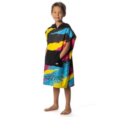 Imagem de Poncho de mudança de fluxo para crianças - Poncho de toalha de natação com capuz de microfibra para meninos e meninas, perfeito para praia, piscina ou natação - secagem rápida, absorvente, leve e