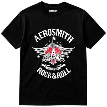 Imagem de Camiseta Aerosmith - Authentic Rock n Roll - Lithium, PP