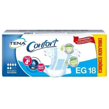 Imagem de Fralda Geriátrica Tena Confort - Tamanho EG - Com 18 Unidades