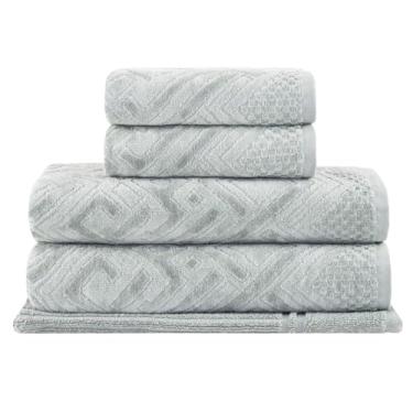 Imagem de Jogo de Toalhas Buddemeyer Geo Banho 5 peças Cinza