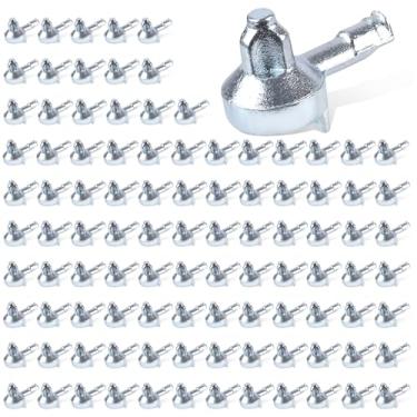 Imagem de 100unid Pinos de Suporte de Prateleira Substituição, Pinos Liga Zinco para Prateleiras Pino Prateleira Armário Pino Suporte Estante para Estante IKEA Parte 131372 Billy