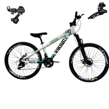 Imagem de Bicicleta 26 VikingX Tuff25 24v Cambios Freeride Disco Aluminio Mecânico Pneu Slick 1.50 Shimano-Unissex