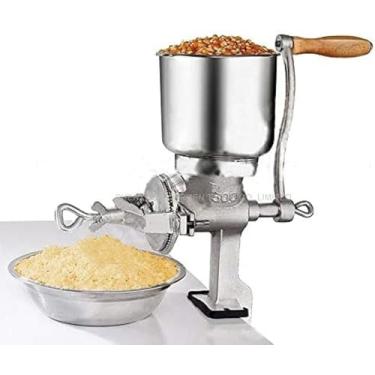 Imagem de Moinhos De Grãos, Grãos Manuais Especiarias Cereais Café Moedor De Alimentos Secos Moinho Máquina De Moagem Medicina Doméstica Triturador De Pó De Farinha