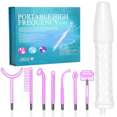 Imagem de 220V, 7 Tipos de Plugues Substituíveis, Alta Frequencia Capilar, Radiofrequência Portátil, Alta Frequencia, Pente de Alta Frequencia