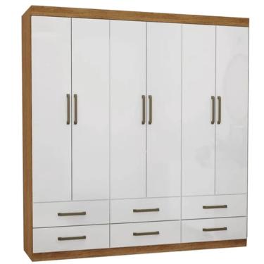 Imagem de Guarda Roupa Dallas S/ Espelho Gold - Rod Cin-Br La 153 - Carioca Móveis