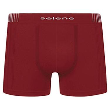 Imagem de Cueca De Microfibra Boxer Box Selene Sem Costura Plus Size X1 X2 X3, B
