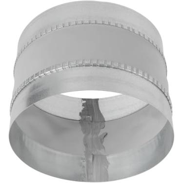 Imagem de Repa Market Conector de duto de controle de ruído redondo fêmea de 20 cm com centro de plástico macio flexível - acoplador para duto HVAC, conector de ventilação do secador, sistema de ventilação