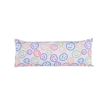 Imagem de Capa Para Travesseiro Fofuxão Colorê 1 Peça 1,46m x 46cm 100% Poliéster Com Zíper - Smile