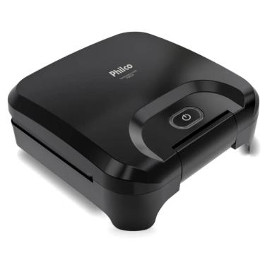 Imagem de Sanduicheira Grill 750W Philco 2X1 Antiaderente Preta 220V