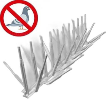 Imagem de Kit 10 Espículas Antipombos Aves Branca - Plasmoncayo