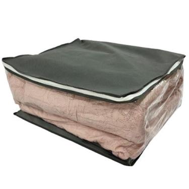 Imagem de Organizador Maleiro Para Guarda Roupas E Gavetas Cinza G - 123 Organiz