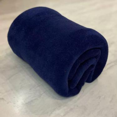 Imagem de Manta Casal  Lisa1,8X2M Camesa Azul Escuro