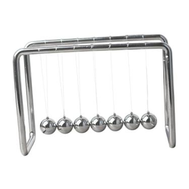 Imagem de Ｂｅｓｇａ Bolas de pêndulo Newtons Cradle Bolas de equilíbrio Newtons Cradle Brinquedo decorativo de mesa de física Brinquedos educativos para escritório de