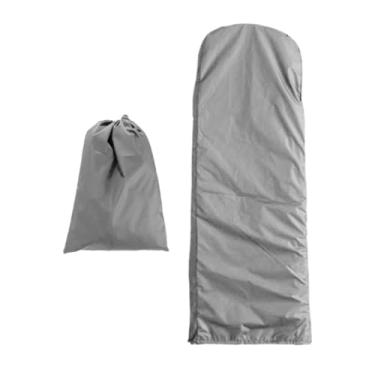 Imagem de ShengQuanHao Capa Dobrável para Escada, Capa Protetora, à Prova D'água, Multifuncional, Bolsa para Armazenamento de Escada, Protetor para Jardim, Interior, Faz, Cinza, 50x124x6.5cm