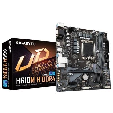 Imagem de Placa Mae Gigabyte H610M H/ DDR4/ Intel LGA 1700 Dark Brown