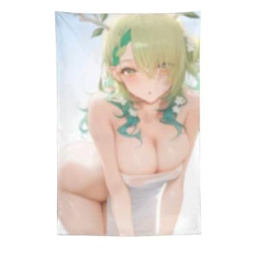 Imagem de LIEGBMEU Sexy Bikini Hot Anime Girl Tapeçaria 152.4 cm x 228.6 cm Interior Exterior Wall Quilt Art Decoração de Tapeçaria Caprichosa, AD56