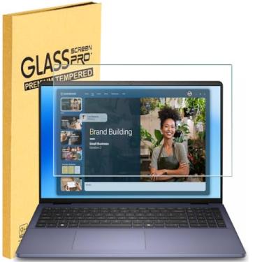 Imagem de Protetor de tela de vidro temperado para laptop Dell 16/Dell Pro 16/Dell Pro 16 Plus/Dell Pro Max de 16 polegadas, dureza 9H antiarranhões