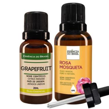 Imagem de Kit Óleo Essen. Grapefruit 20Ml + Vegetal Rosa Mosqueta 30Ml - Essênci