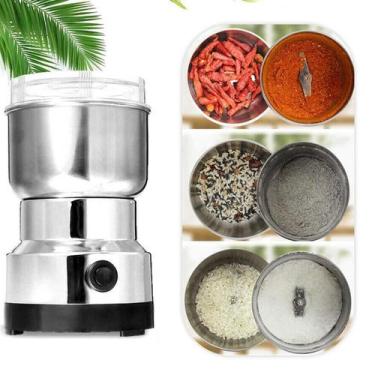 Imagem de Moedor De Café Sementes Elétrico Aço Inox Mini 150W 110V - Shop Mix