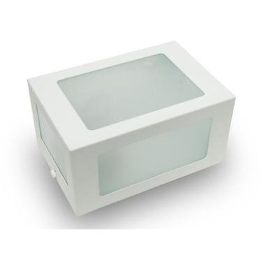 Imagem de Kit Arandela 5 Vidros Parede Externa Interna Branca 3 un. - Lcg Eletro