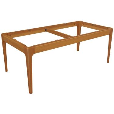 Imagem de Base de Mesa p/ Cozinha Mira BAM004-CA Madeira Maciça s/ Tampo Carvalho - Kappesberg