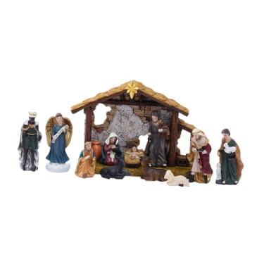 Imagem de Milageto 12 peças de figuras de presépio de Natal, menino Jesus, presépio, decoração de Natal