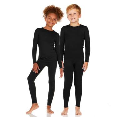 Imagem de Kit Frio Conjunto Termico Infantil Segunda Pele Flanelado Pelinho Inve
